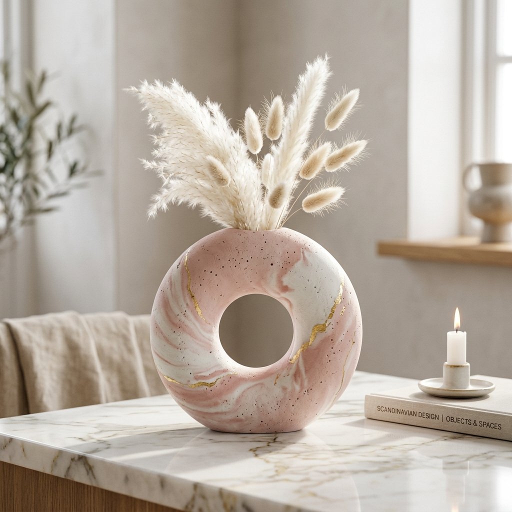 فازة الدونتس البوهيمية (Nordic Donut Vase)