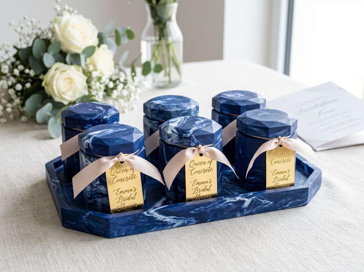 توزيعات المناسبات "النيلي الملكي والكرستال الجليدي" (Royal Indigo & Ice Crystal Favors Set)